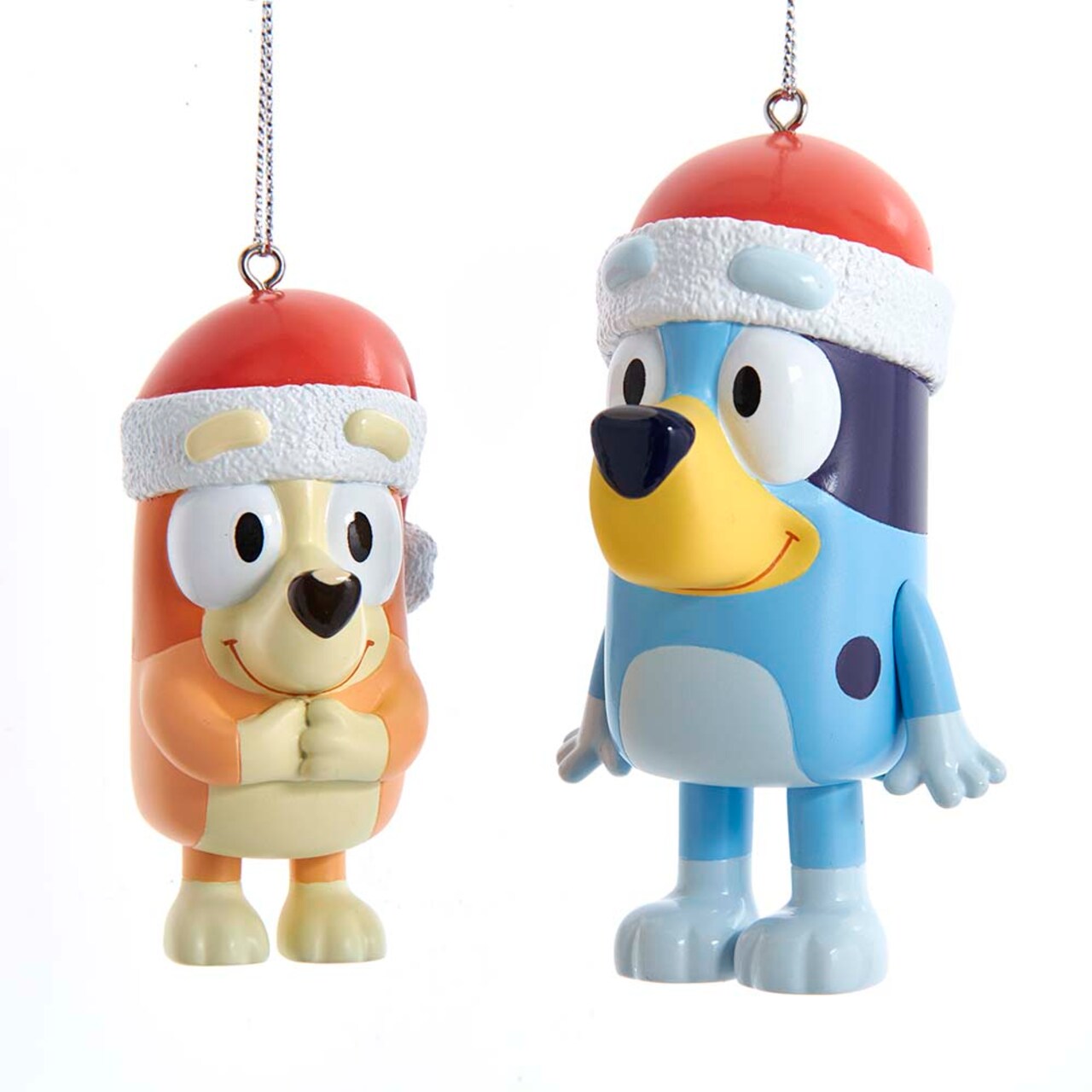 Bluey and Bingo Christmas Ornaments - Set of 2 Holiday Decorations